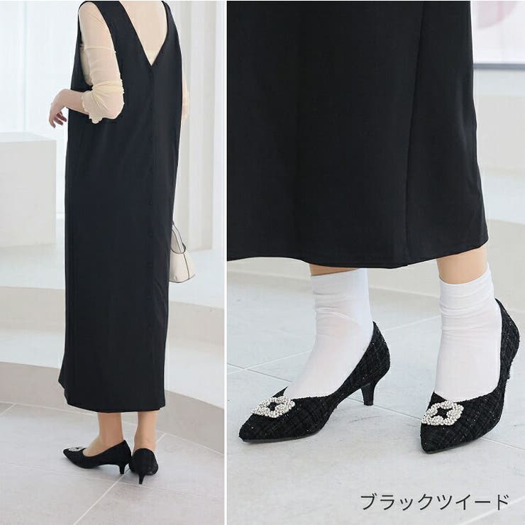 ポインテッドトゥビジューバックルモチーフパンプス | VIVIAN COLLECTION | 詳細画像14 