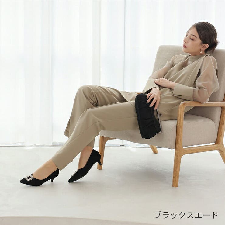 ポインテッドトゥビジューバックルモチーフパンプス | VIVIAN COLLECTION | 詳細画像19 