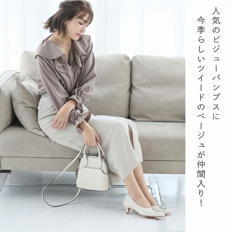 ポインテッドトゥビジューバックルモチーフパンプス | VIVIAN COLLECTION | 詳細画像6 