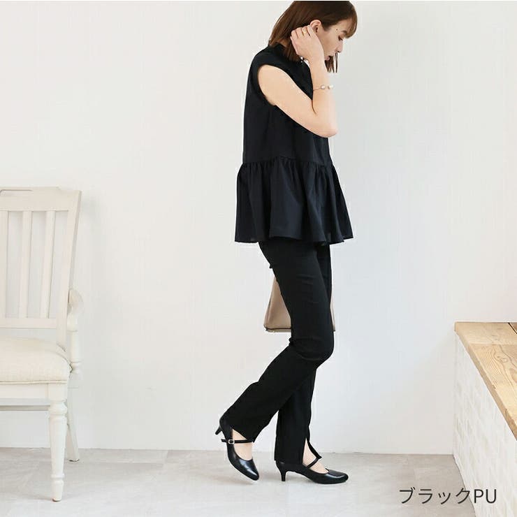 【履きごこちやみつき感激】アーモンドトゥストラップ5cmヒールパンプス | VIVIAN COLLECTION | 詳細画像18 