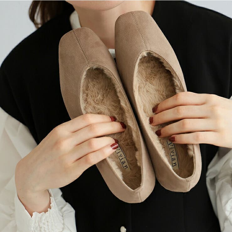 もふぽかファーインナーフラットシューズ | VIVIAN COLLECTION | 詳細画像8 