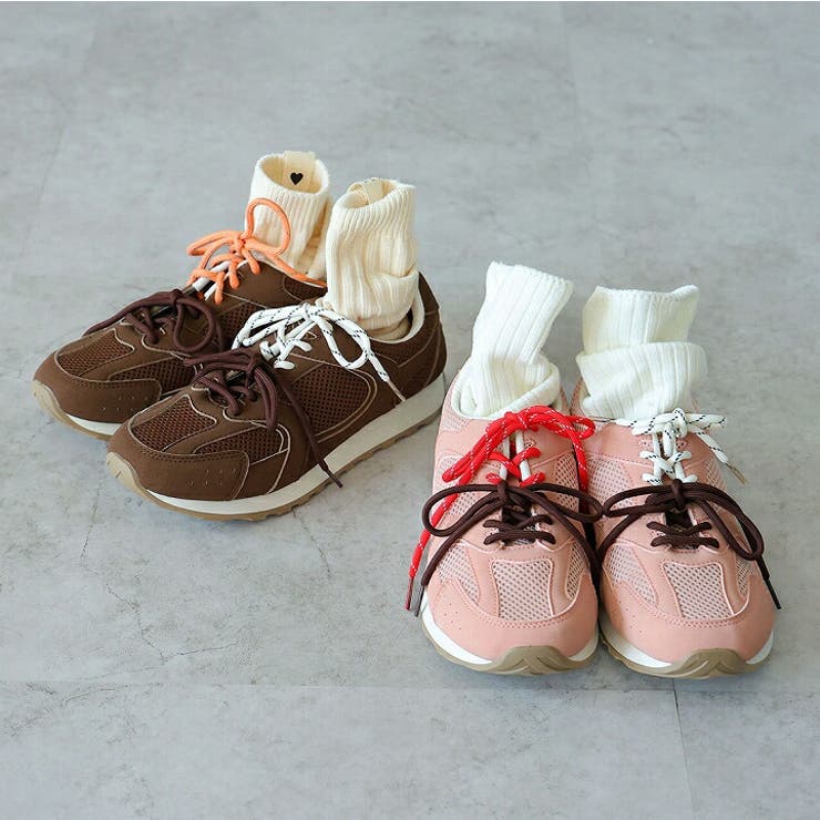 靴ひも2種類付き やわらかソールダブルシューレーススニーカー | VIVIAN COLLECTION | 詳細画像15 