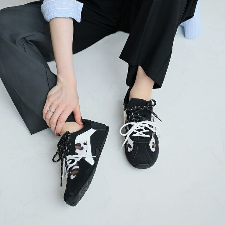 やわらかソールレオパードレースアップスニーカー | VIVIAN COLLECTION | 詳細画像9 