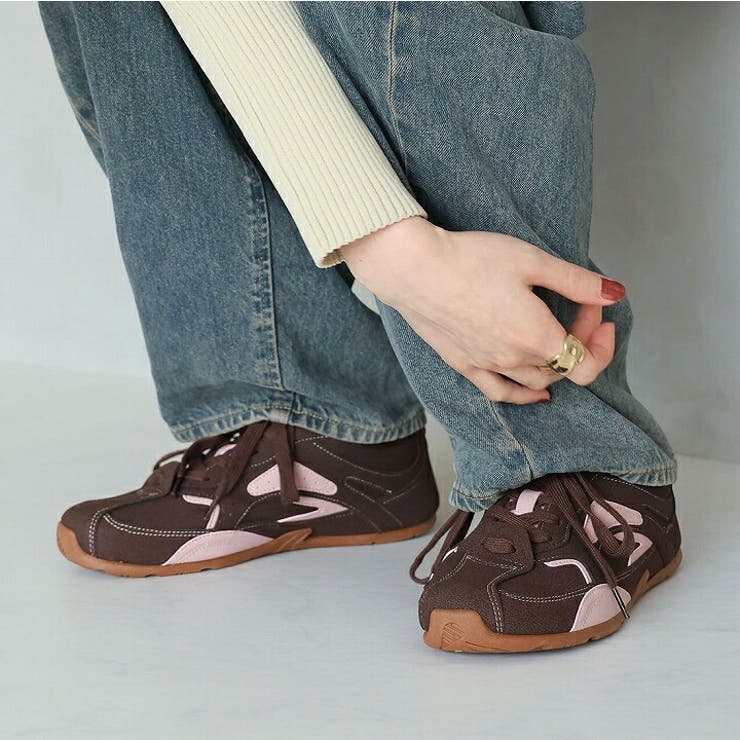 やわらかソールバイカラーレースアップスニーカー | VIVIAN COLLECTION | 詳細画像7 