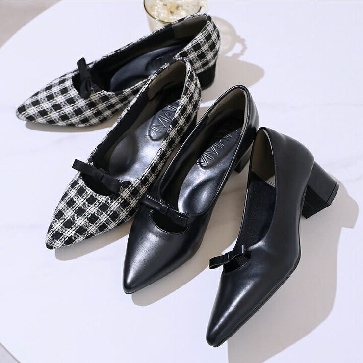 履きごこちやみつき感激 ポインテッドトゥリボン4cmヒールパンプス | VIVIAN COLLECTION | 詳細画像13 