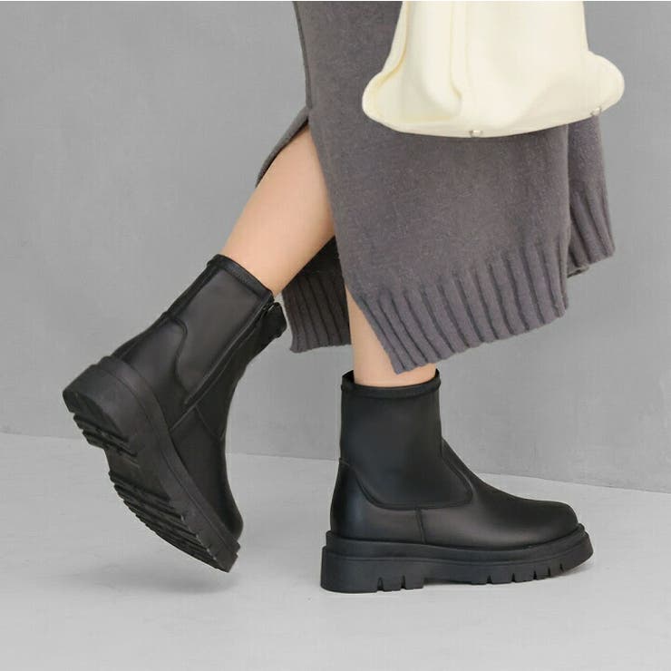 晴雨兼用 厚底ストレッチブーツ | VIVIAN COLLECTION | 詳細画像5 