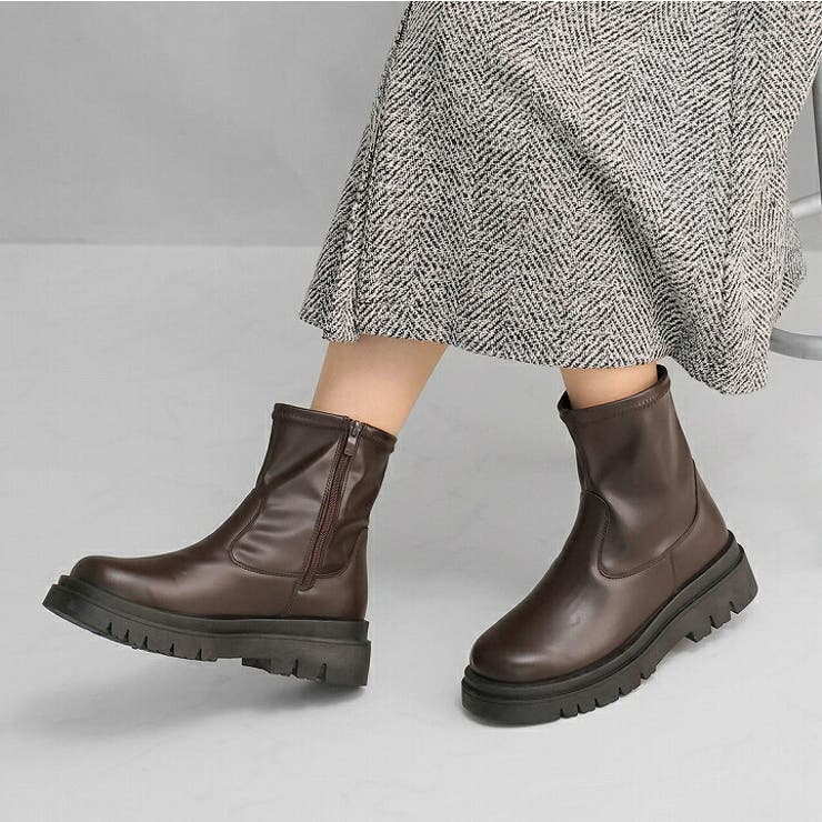 晴雨兼用 厚底ストレッチブーツ[品番：VIVS0010113]｜VIVIAN