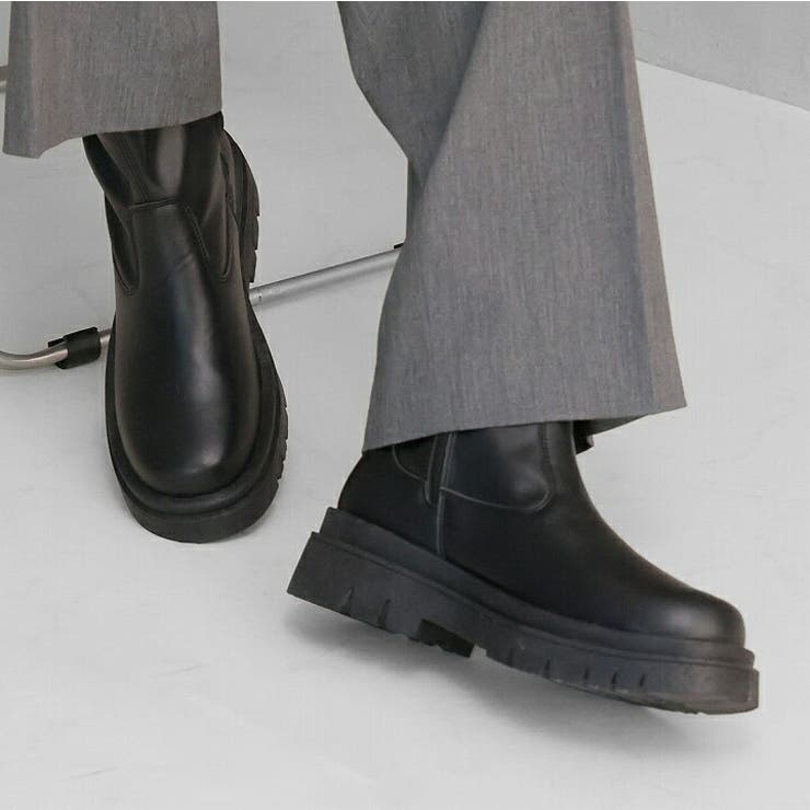 晴雨兼用 厚底ストレッチブーツ | VIVIAN COLLECTION | 詳細画像7 