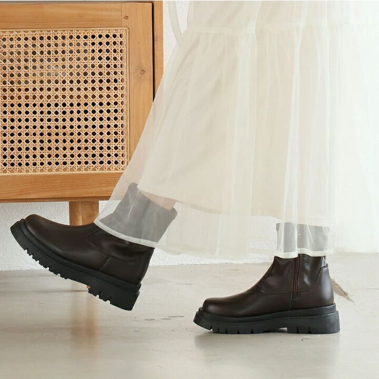 晴雨兼用 厚底ストレッチブーツ | VIVIAN COLLECTION | 詳細画像8 