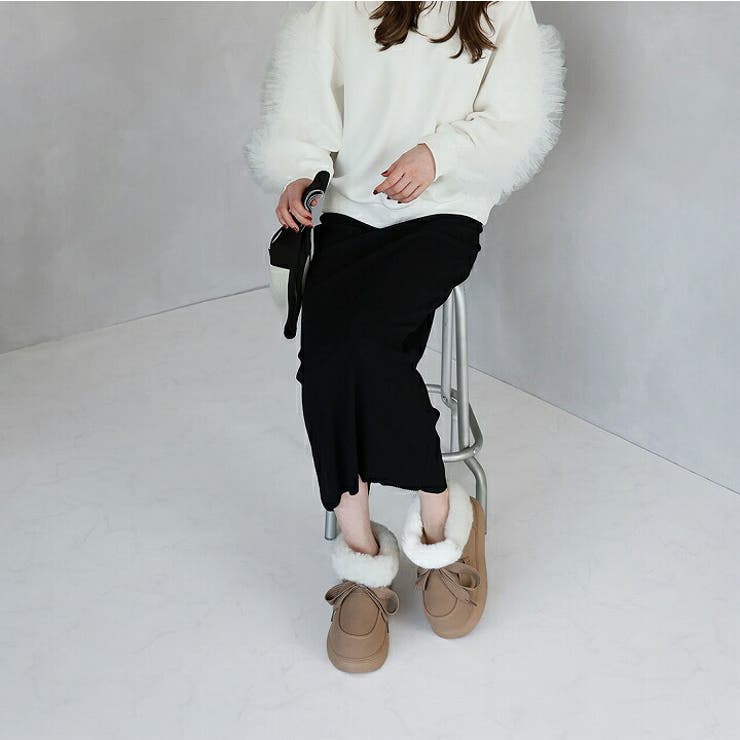 もふぽかリボン厚底ムートンブーツ | VIVIAN COLLECTION | 詳細画像13 