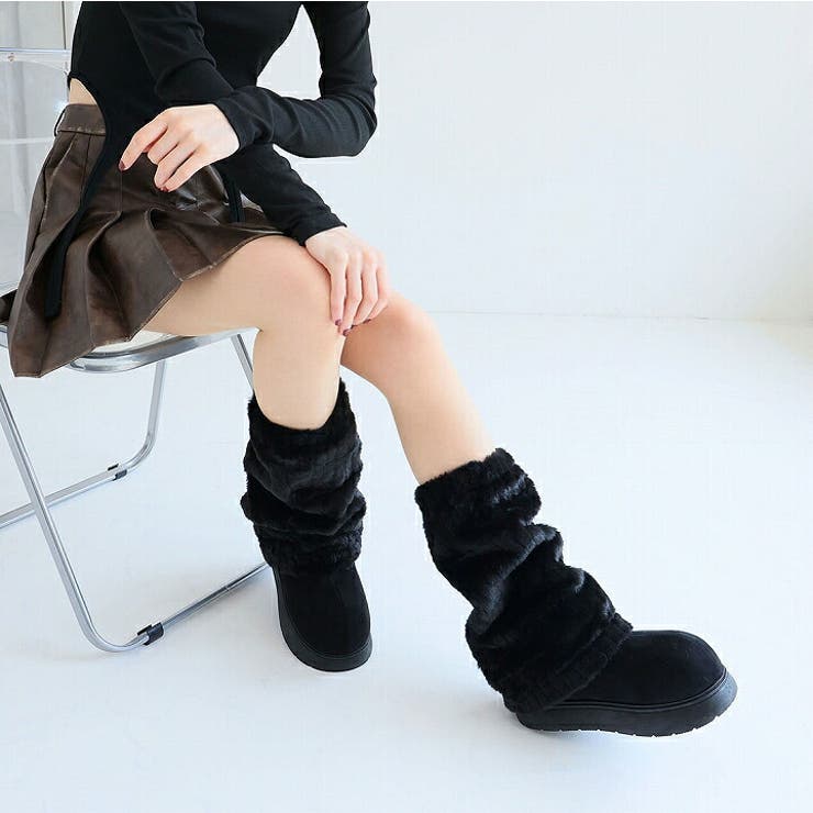 もふぽか2WAY厚底ムートンファーカバーブーツ | VIVIAN COLLECTION | 詳細画像13 