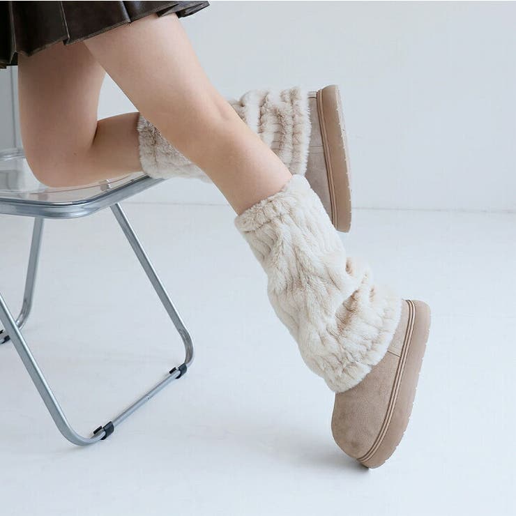 もふぽか2WAY厚底ムートンファーカバーブーツ | VIVIAN COLLECTION | 詳細画像14 