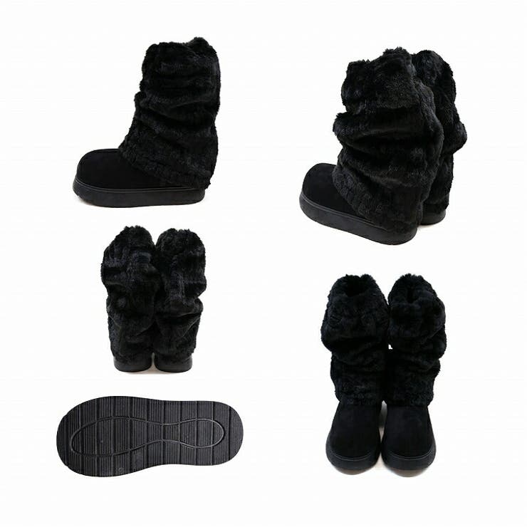 もふぽか2WAY厚底ムートンファーカバーブーツ[品番：VIVS0010102