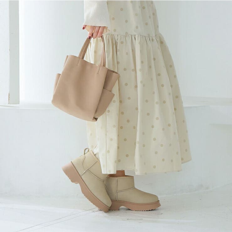 もふぽか厚底5.5cmチャンキーヒールムートンブーツ | VIVIAN COLLECTION | 詳細画像12 