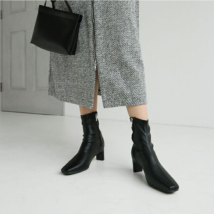 プレートヒールストレッチショートブーツ | VIVIAN COLLECTION | 詳細画像14 