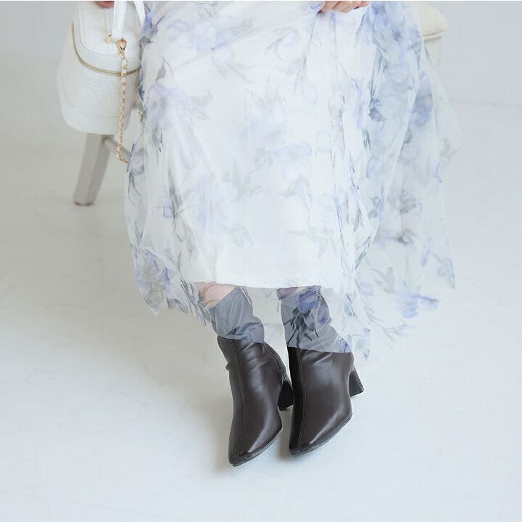 プレートヒールストレッチショートブーツ | VIVIAN COLLECTION | 詳細画像15 