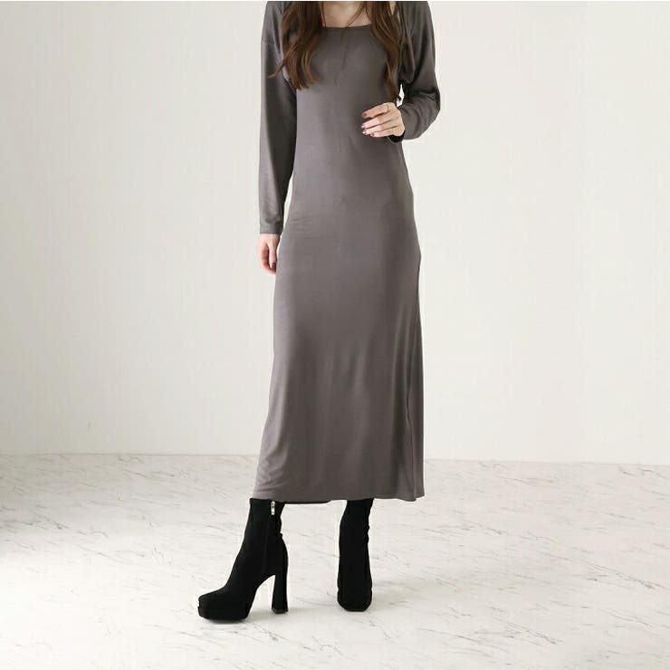 スクエアトゥ厚底プラットフォームストレッチショートブーツ | VIVIAN COLLECTION | 詳細画像17 