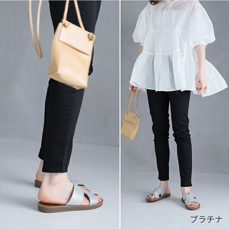 サッ！と履けるカジュアルコンフォートスリットデザインサンダル | VIVIAN COLLECTION | 詳細画像12 