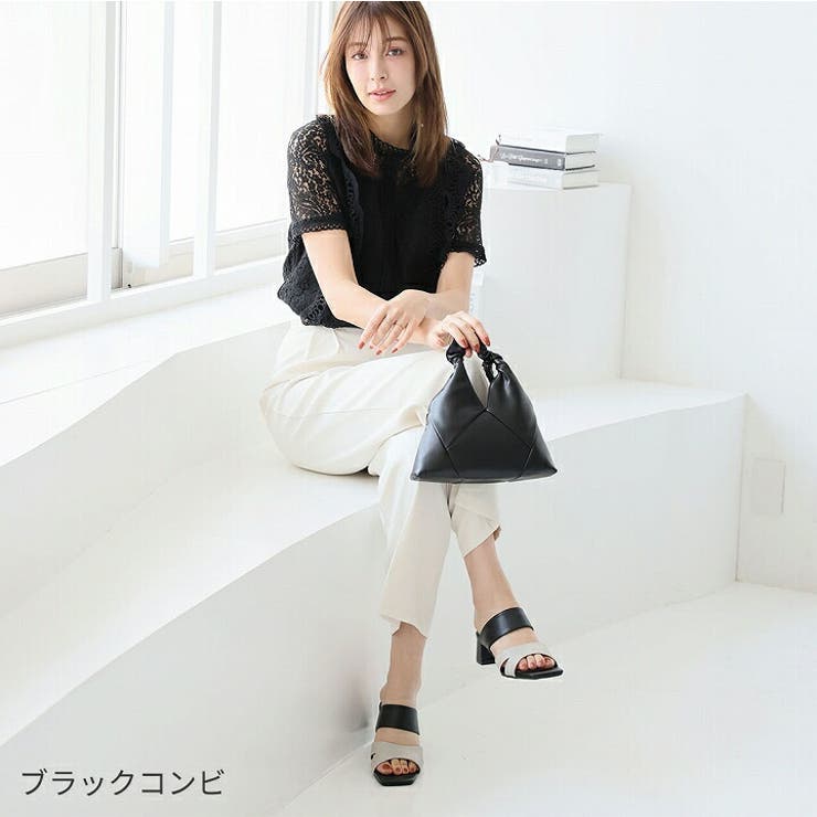 サッ！と履けるスクエアトゥスリットデザインバンドサンダル | VIVIAN COLLECTION | 詳細画像15 