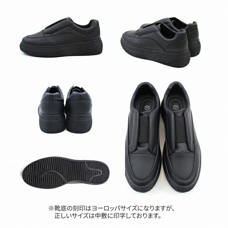 厚底ゴムデザインスリッポンスニーカー[品番：VIVS0009995