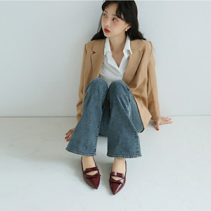 ダブルリボンフラットパンプス | VIVIAN COLLECTION | 詳細画像13 