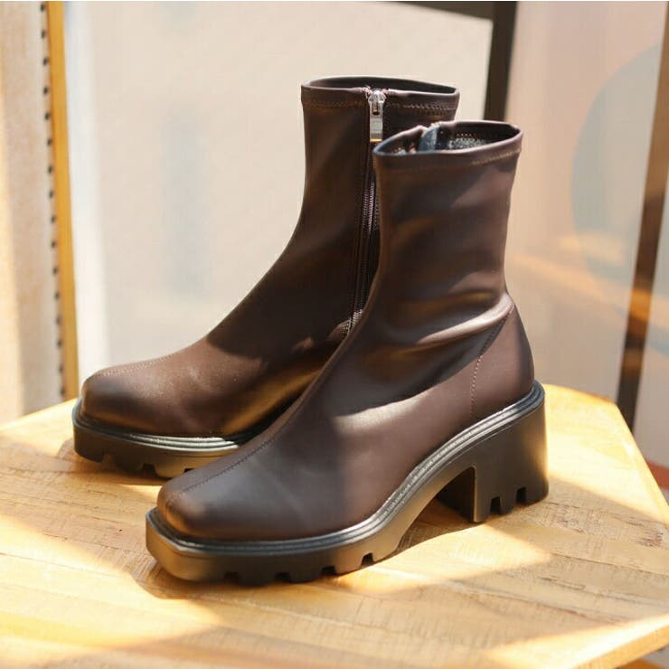ショートブーツ ブーツ厚底 チャンキーブーツ zara エスペランサ