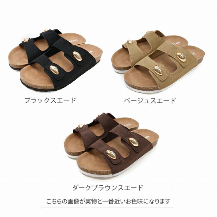 ダブルゴールドモチーフコンフォートサンダル | VIVIAN COLLECTION | 詳細画像2 