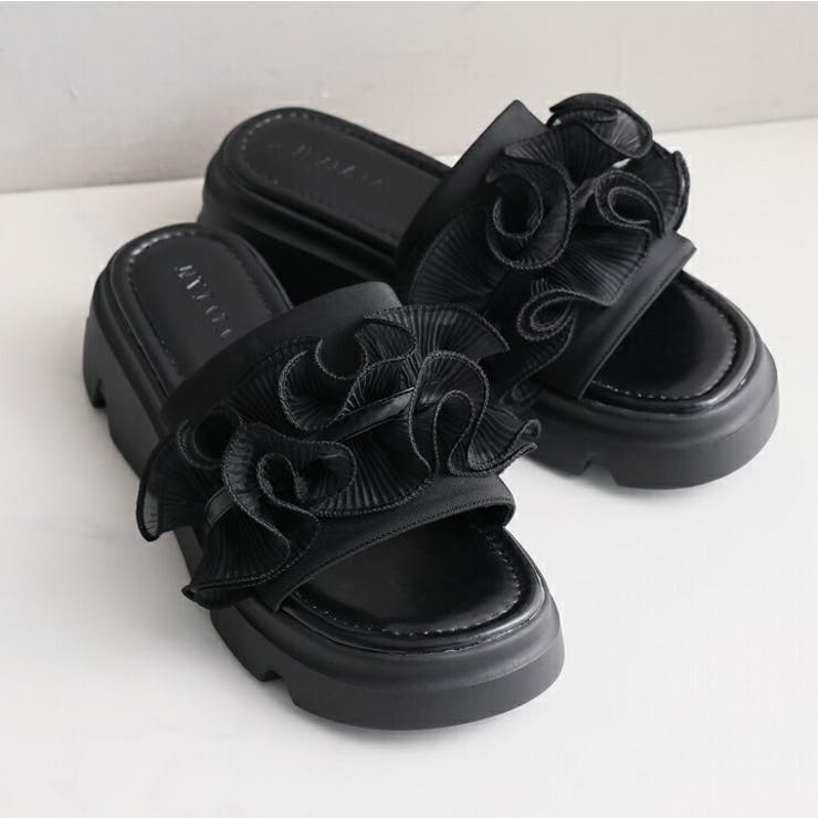 シアーフリル厚底サンダル | VIVIAN COLLECTION | 詳細画像11 