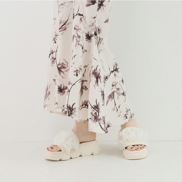 シアーフリル厚底サンダル | VIVIAN COLLECTION | 詳細画像12 