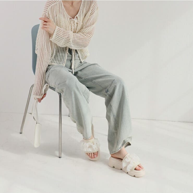 シアーフリル厚底サンダル | VIVIAN COLLECTION | 詳細画像13 