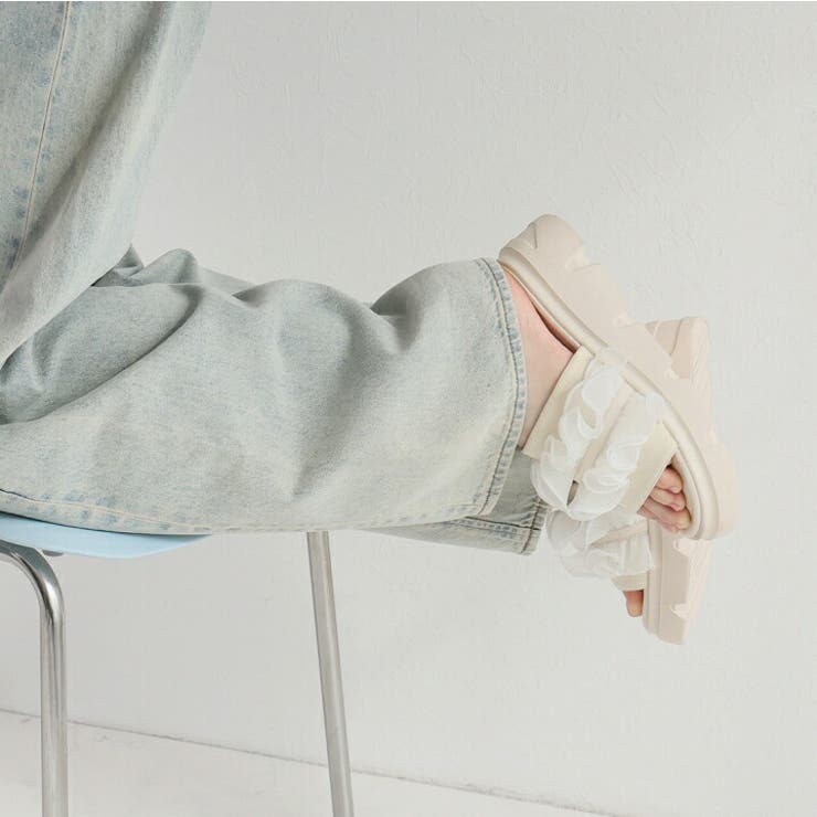 シアーフリル厚底サンダル | VIVIAN COLLECTION | 詳細画像15 