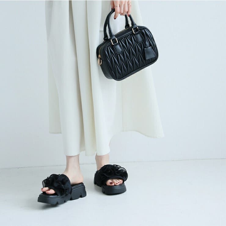 シアーフリル厚底サンダル | VIVIAN COLLECTION | 詳細画像7 