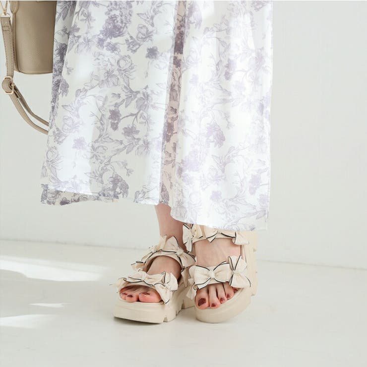 メニーリボン厚底スポーツサンダル | VIVIAN COLLECTION | 詳細画像15 