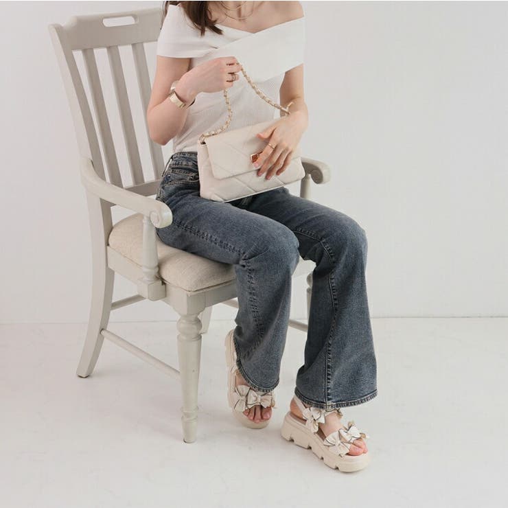 メニーリボン厚底スポーツサンダル | VIVIAN COLLECTION | 詳細画像20 