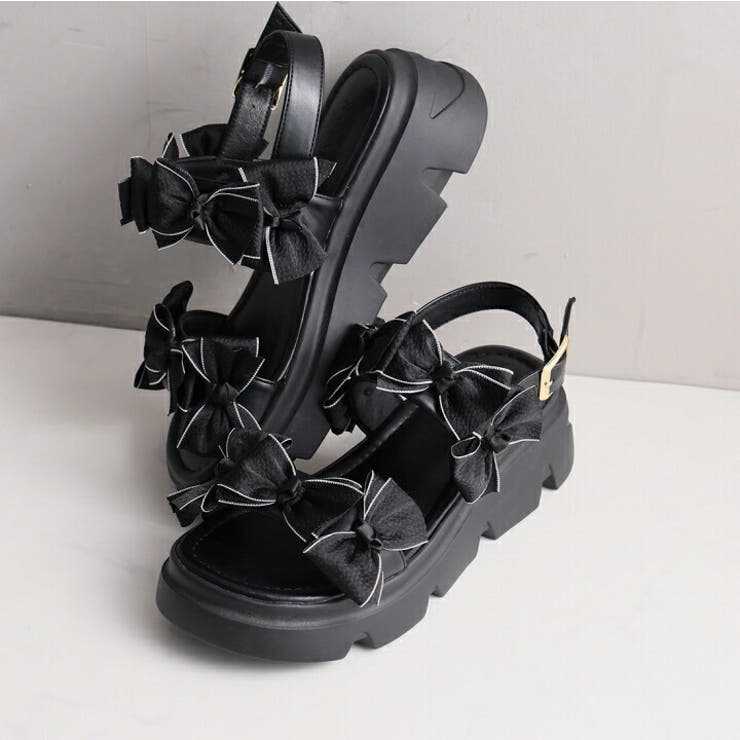 メニーリボン厚底スポーツサンダル | VIVIAN COLLECTION | 詳細画像5 