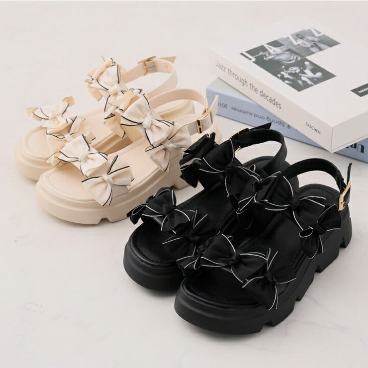 メニーリボン厚底スポーツサンダル | VIVIAN COLLECTION | 詳細画像7 