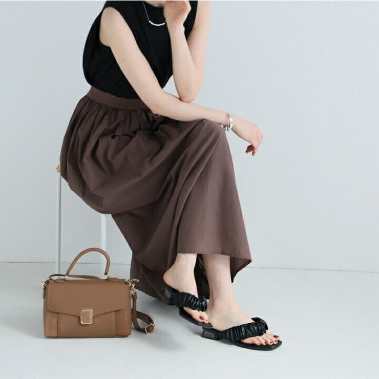 シャーリングクリアヒールトングサンダル | VIVIAN COLLECTION | 詳細画像9 