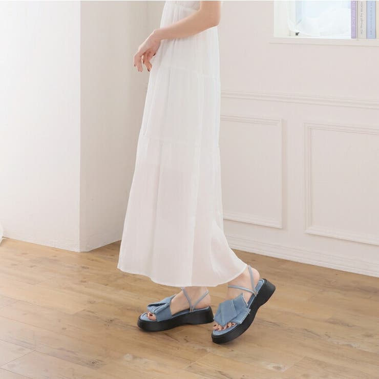 2WAY厚底ノットデザインサンダル | VIVIAN COLLECTION | 詳細画像12 