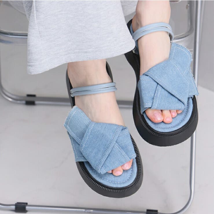 2WAY厚底ノットデザインサンダル | VIVIAN COLLECTION | 詳細画像13 