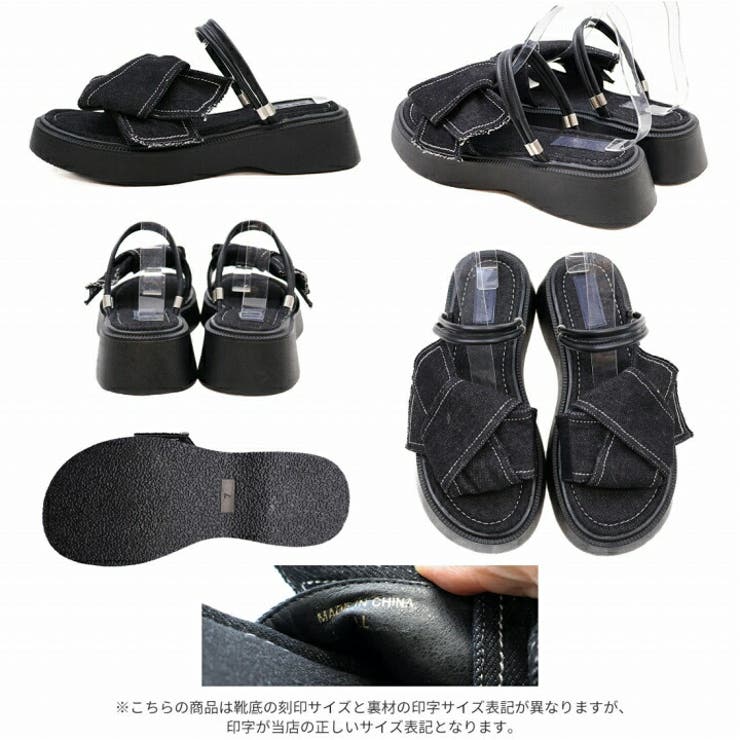2WAY厚底ノットデザインサンダル | VIVIAN COLLECTION | 詳細画像3 