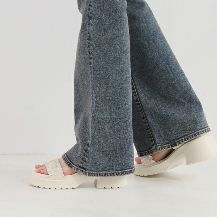 フリルギャザー厚底サンダル | VIVIAN COLLECTION | 詳細画像17 