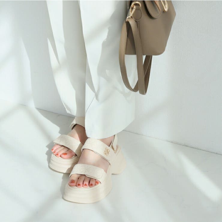 厚底モノグラムキルティングサンダル | VIVIAN COLLECTION | 詳細画像11 