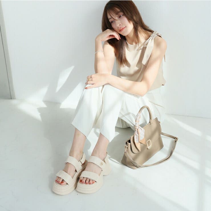 厚底モノグラムキルティングサンダル | VIVIAN COLLECTION | 詳細画像12 