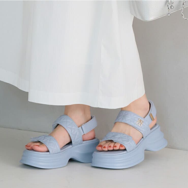 厚底モノグラムキルティングサンダル | VIVIAN COLLECTION | 詳細画像16 