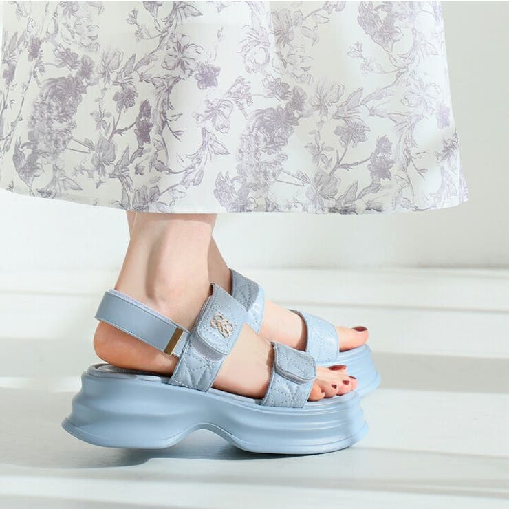 厚底モノグラムキルティングサンダル | VIVIAN COLLECTION | 詳細画像18 