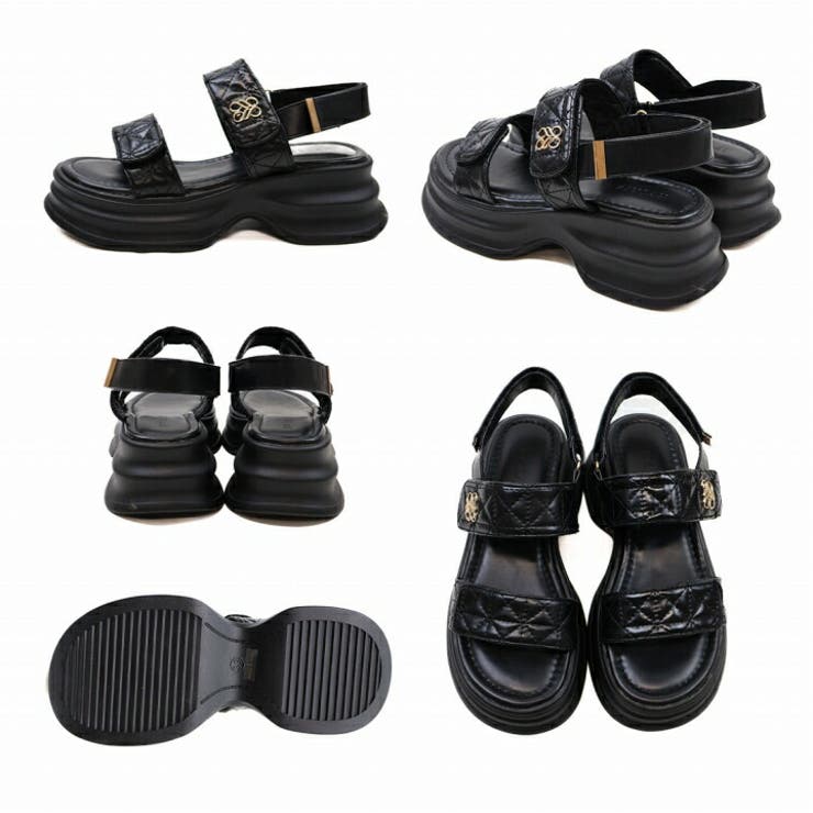 厚底モノグラムキルティングサンダル | VIVIAN COLLECTION | 詳細画像3 