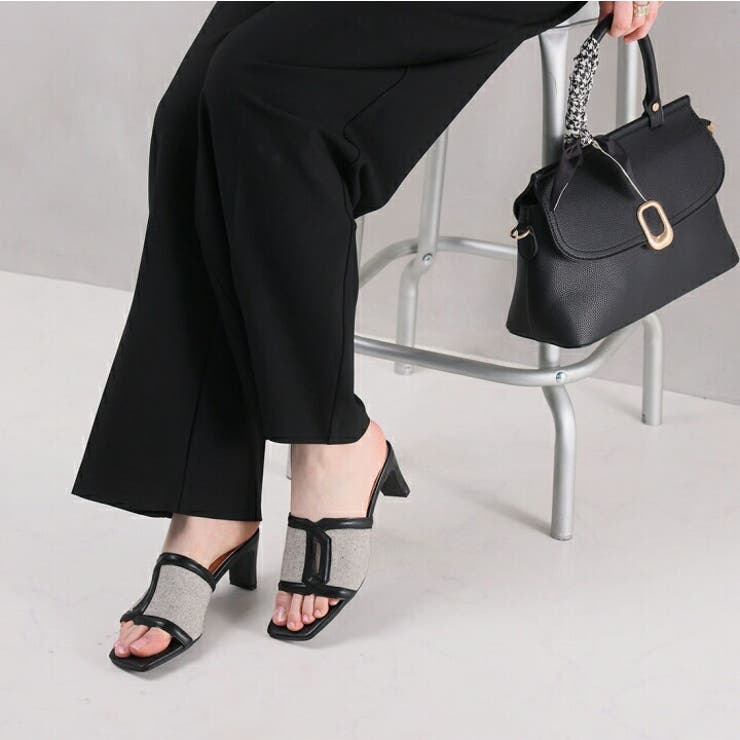 カットアウト異素材コンビミュールサンダル | VIVIAN COLLECTION | 詳細画像11 