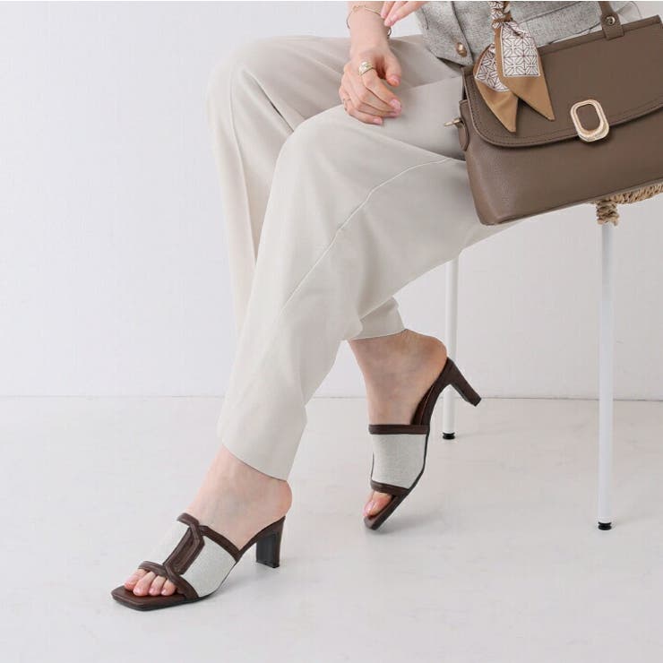 カットアウト異素材コンビミュールサンダル | VIVIAN COLLECTION | 詳細画像16 