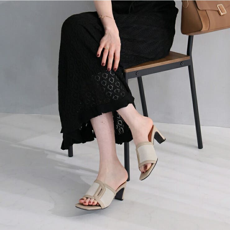 カットアウト異素材コンビミュールサンダル | VIVIAN COLLECTION | 詳細画像19 