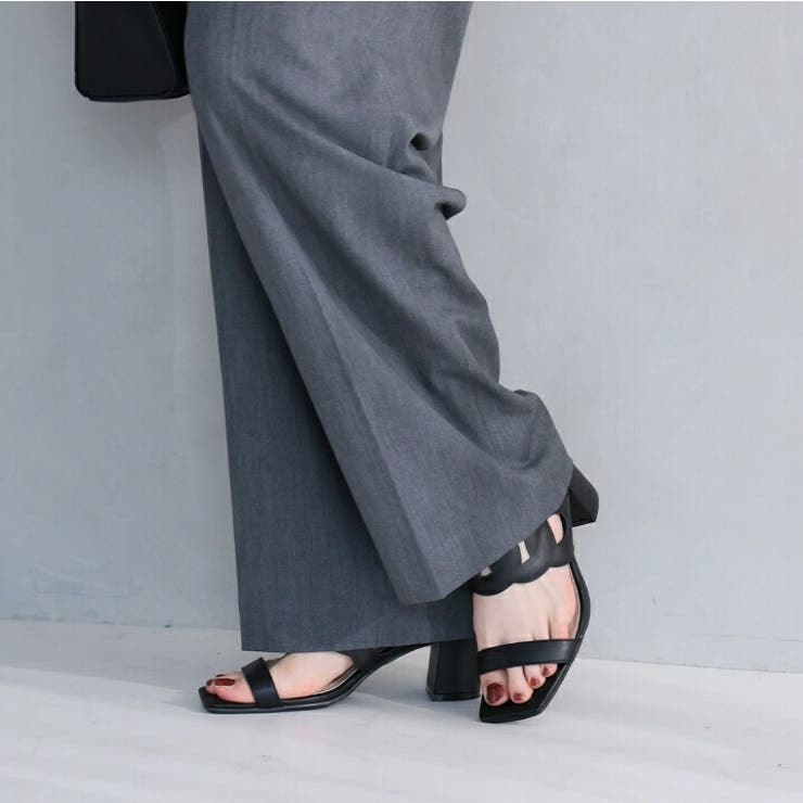 スクエアトゥカットワークミュールサンダル | VIVIAN COLLECTION | 詳細画像7 